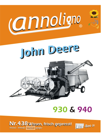 John Deere Mähdrescher Typen 930 & 940 19.73 Bild- Ersatzteilliste & Explosionszeichnungen - annoligno 438